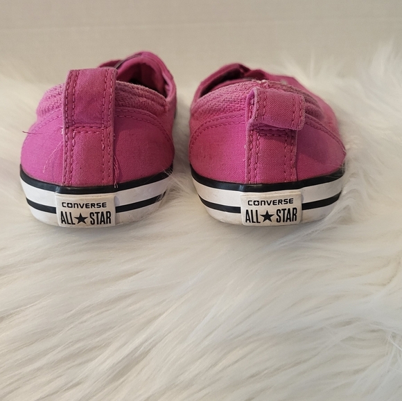 Converse Women's Pink Canvas Sneakers, Size 6.5 - Picture 6 of 8